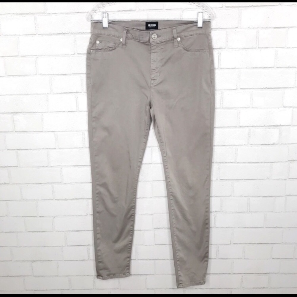 Hudson Nico Super Skinny Ankle Gray Jeans
